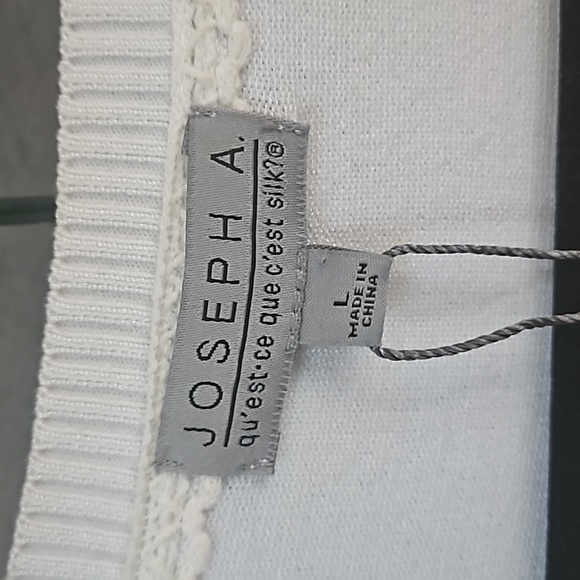 Joseph A White Cardigan NWT Large - Picture 3 of 4
